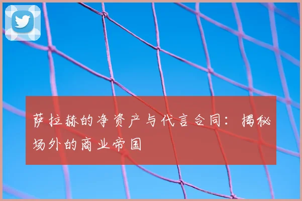 萨拉赫的净资产与代言合同:揭秘场外的商业帝国
